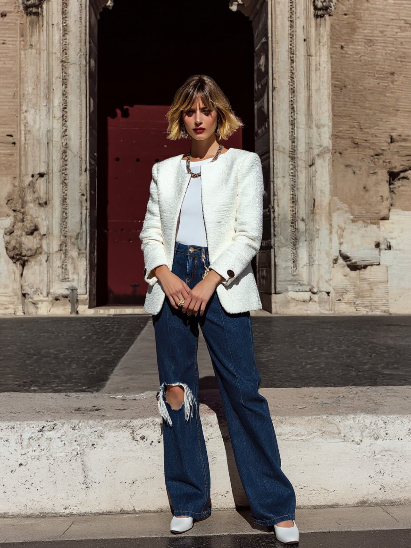 Autumn Jackets 2025 Women's Elegant Plain Long Sleeve Open Front Fitting Slim Office Lady Jackets