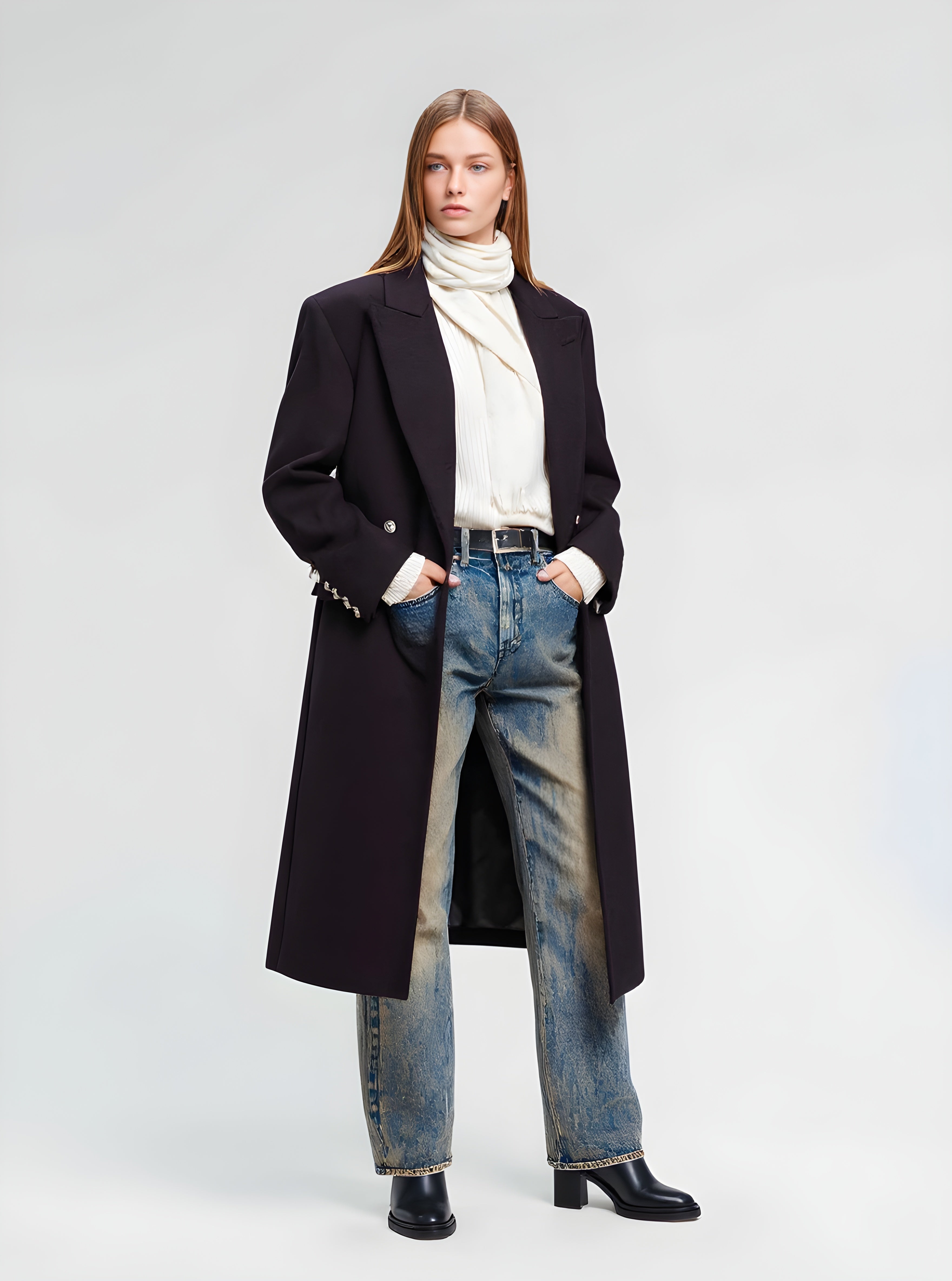 Women's Winter Jackets Autumn Winter Fashion Daily 2025 Cultural Elegant Plain Long Sleeve Lapel Casual Coats