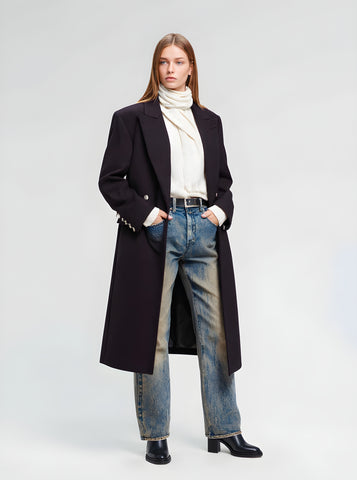 Women's Winter Jackets Autumn Winter Fashion Daily 2025 Cultural Elegant Plain Long Sleeve Lapel Casual Coats