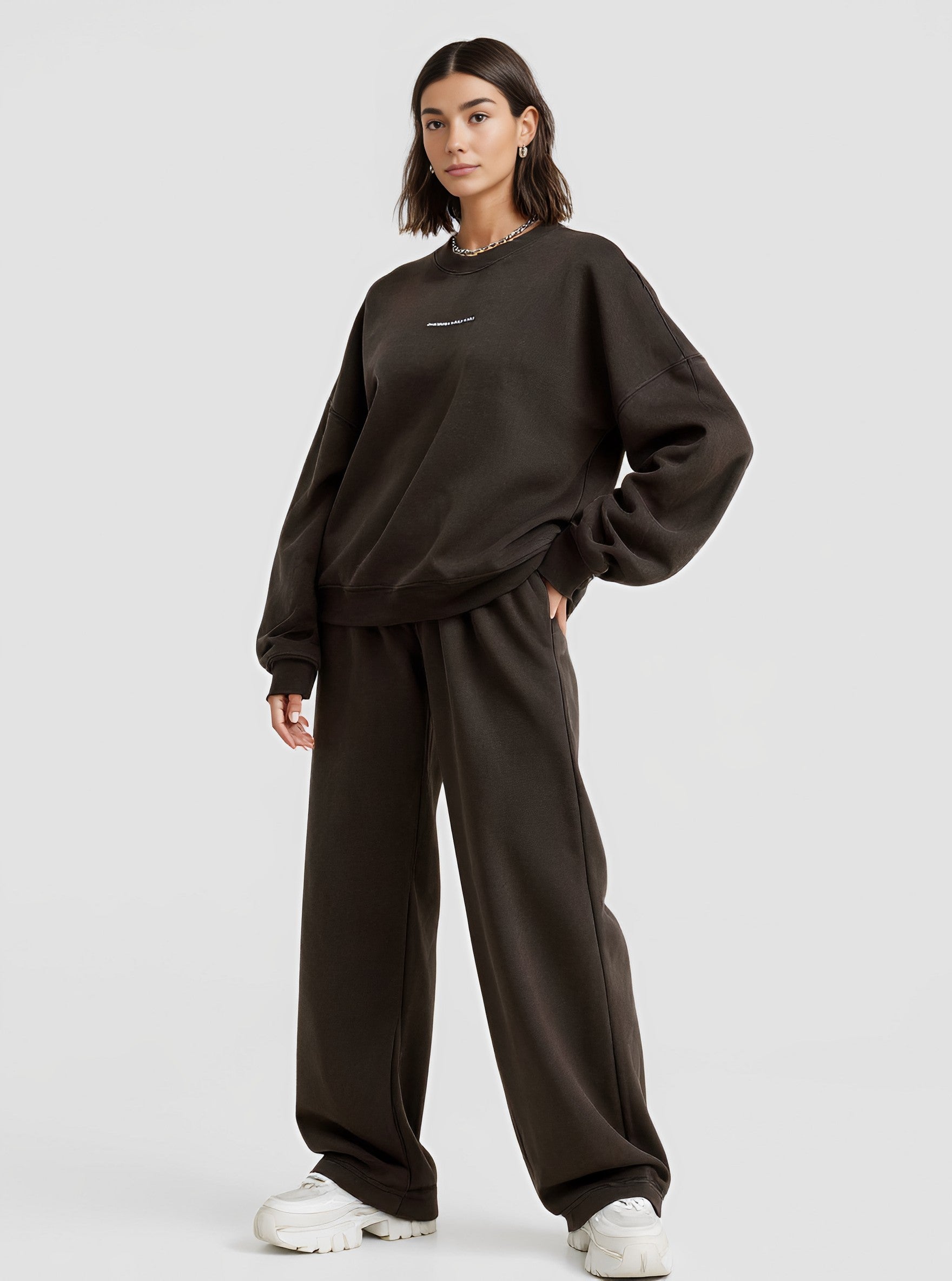 Autumn Winter Casual Fit Suit Trousers Women's Fashion Ensemble Long Pants Set Comfortable Style for Casual Occasions