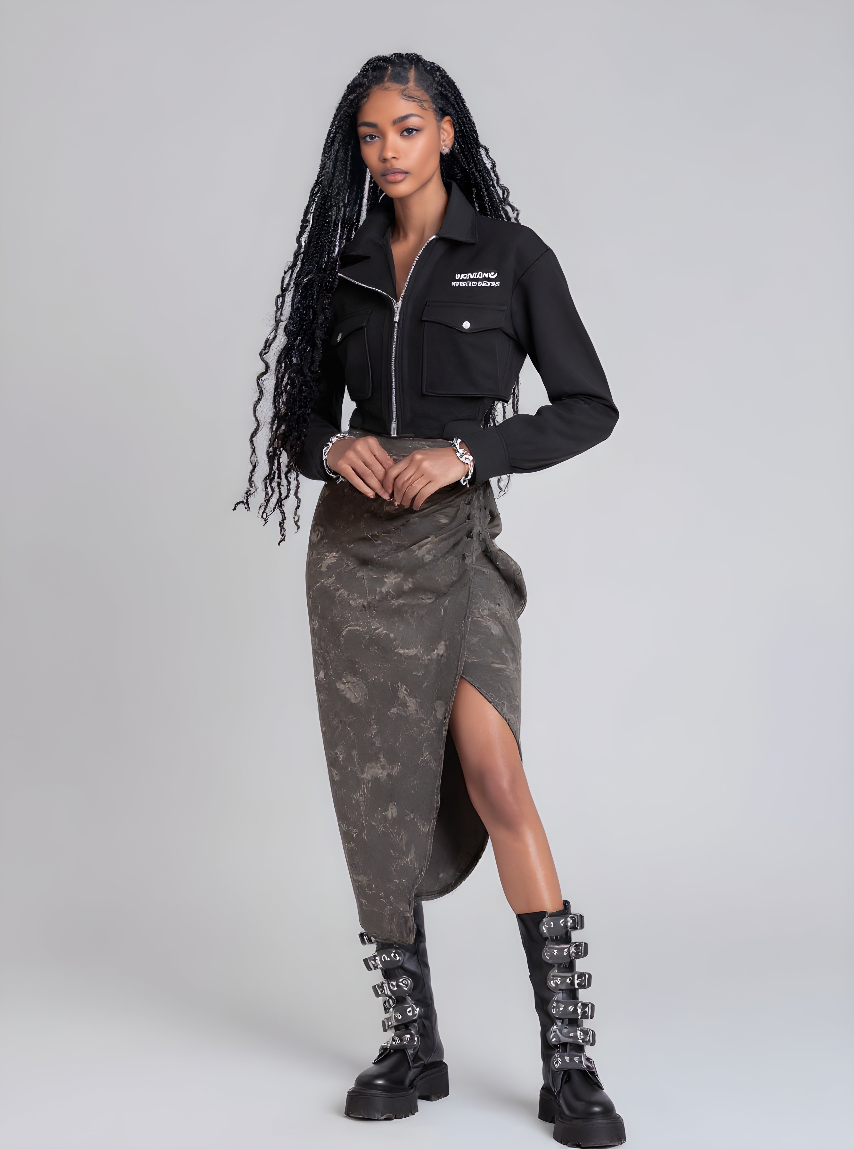 Women's Lightweight Jackets Autumn Winter 2025 Elegant Chic Plain Long Sleeve Turn-down Collar High Street Jackets