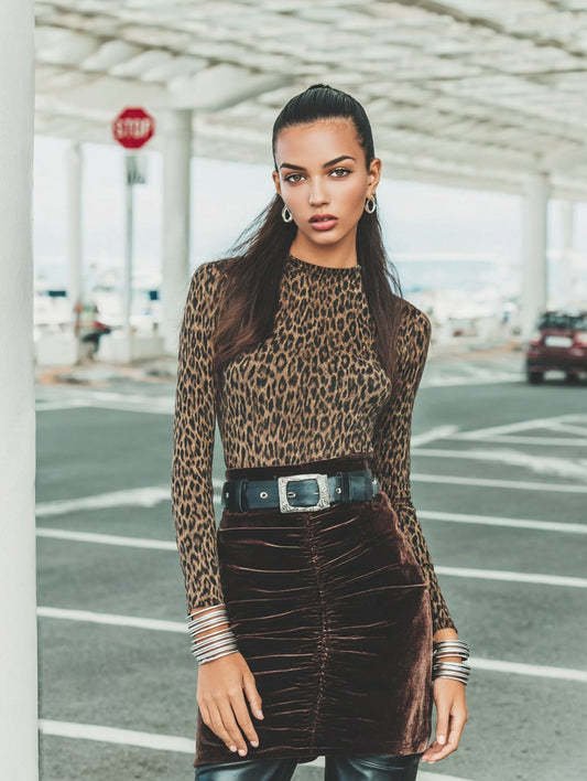 Retro Long Sleeve T-Shirt Autumn Winter Casual Clothes Straight Sleeve Length Regular Women's Top Fashion Streetwear