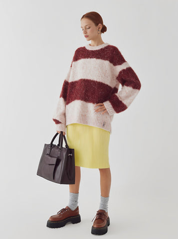 Loose Fit Long Sleeve Round Neck Sweater Winter Casual Wear Straight Tube Sleeve Comfortable Length Regular Style Women's Top