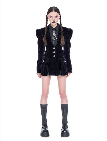 Autumn Casual Slim Fit Long Sleeve Lamb Leg Sleeve Top Women's Fashion Regular Length Style Suit