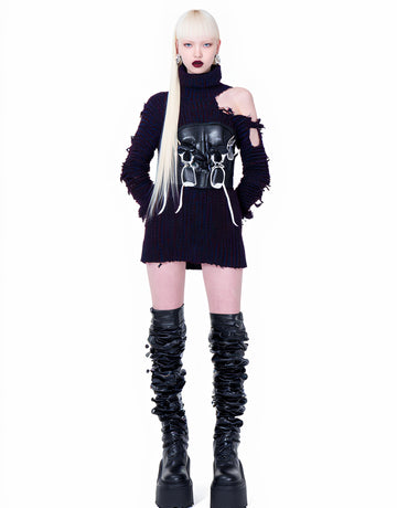 Autumn Sweater Casual Fit Long Sleeve High Collar Straight Sleeve Regular Length Top Women's Fashion Comfortable Knitwear