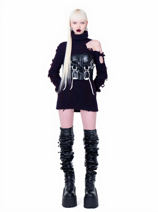 Autumn Sweater Casual Fit Long Sleeve High Collar Straight Sleeve Regular Length Top Women's Fashion Comfortable Knitwear