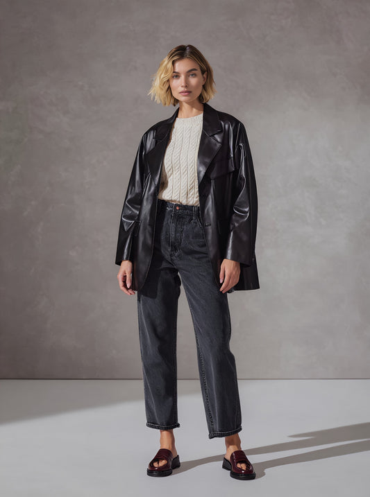 Fur Autumn Casual Style Outerwear Women's Top Coat Comfortable Fashionable Skin-friendly