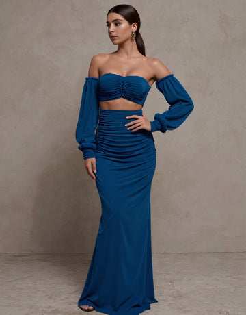 Casual One-Shoulder Skirt Suit For Autumn Fashionable Elegant Women's Ensemble Ideal For Various Occasions