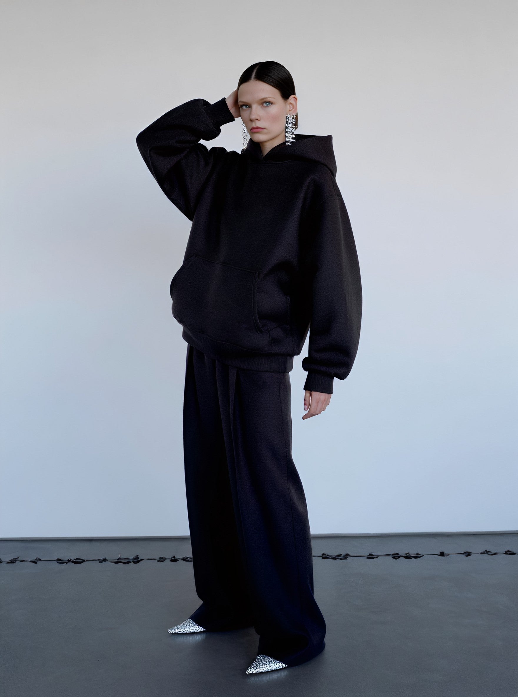 Loose Fit Winter Hoodie Casual Straight Sleeve Women's Top Comfortable Streetwear Fashion Upper Apparel Spring Autumn