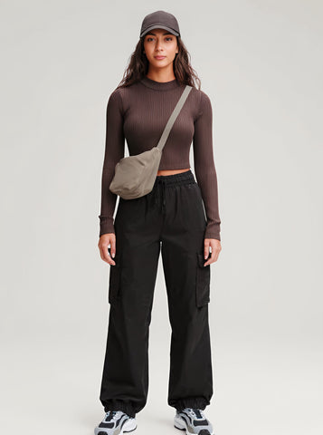 Casual Straight Leg Pants Full Length Fit Mid Waist Autumn Fashion Women's Bottom Wear Comfortable Loose Trousers