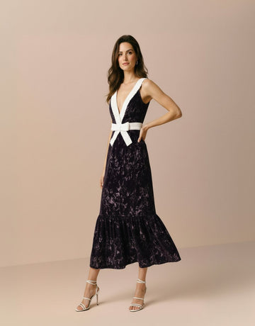 Autumn Winter Dress Casual Fit Midi Straight Skirt V Neck Sleeveless Women's Clothing Fashionable Comfortable Style