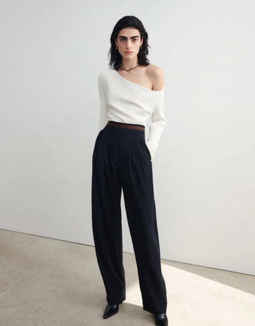 Autumn Winter Pants 2025 Women's Fashion Plain Ankle High Waist Full Length Office Lady Pants