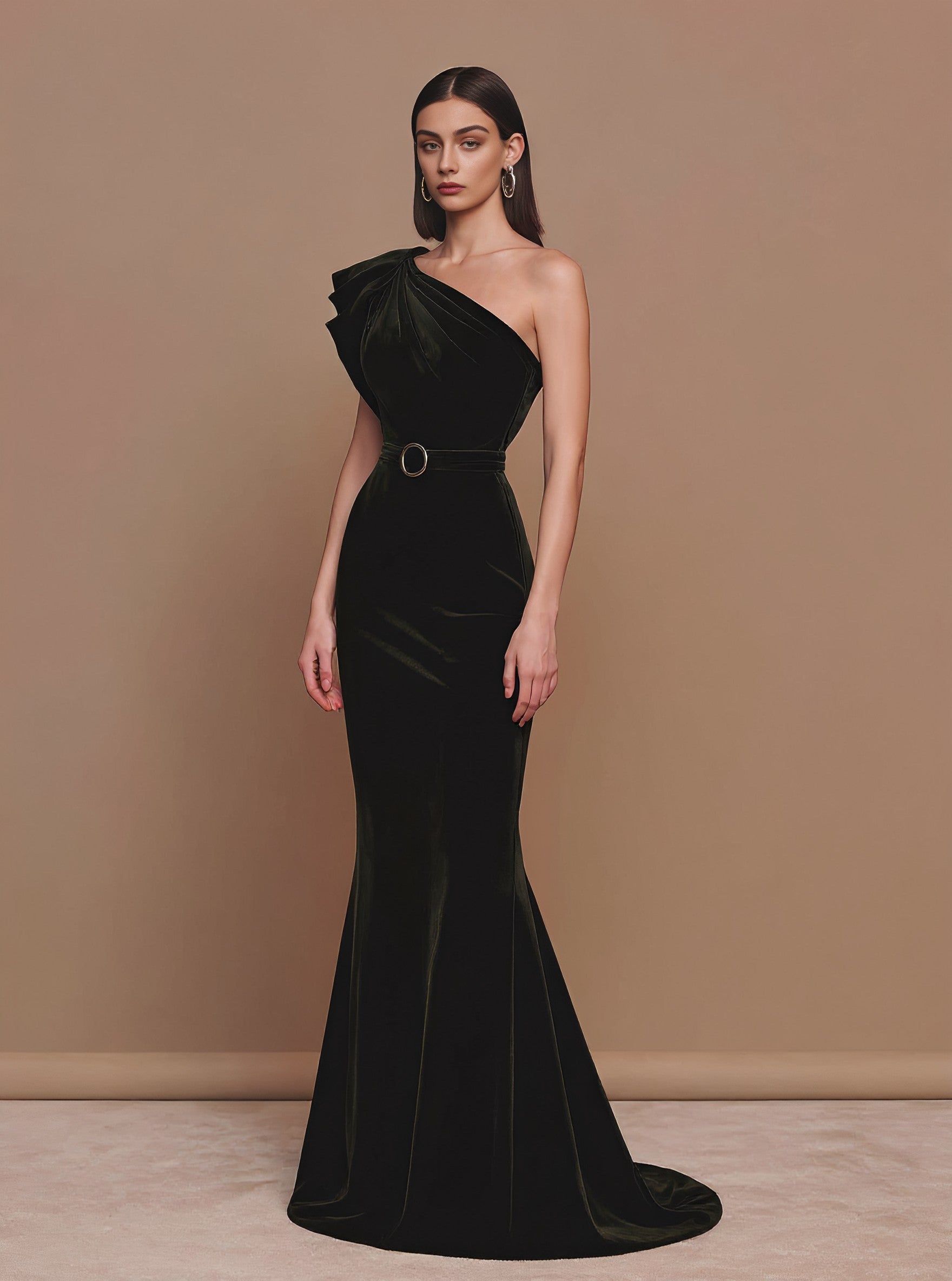 Modern Fashion Long Floor-Length A-Line Dress Casual Sleeveless Round Neck Gown Elegant Draped Skirt For Women