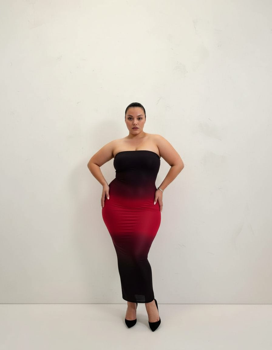 Plus Size Autumn Winter Dress Casual Tight Style Women's Clothing Plus Size Fashion Autumn Winter Collection