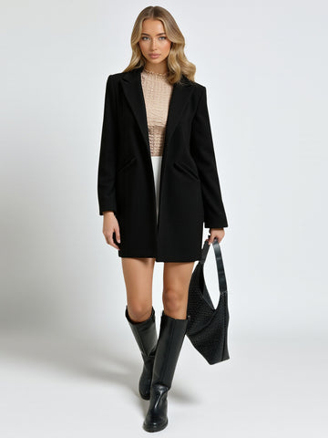 Women's Coats Winter Fashion Comfortable Decent 2025 Plain Sweet Dating Lapel Long Sleeve Street Daily Coats