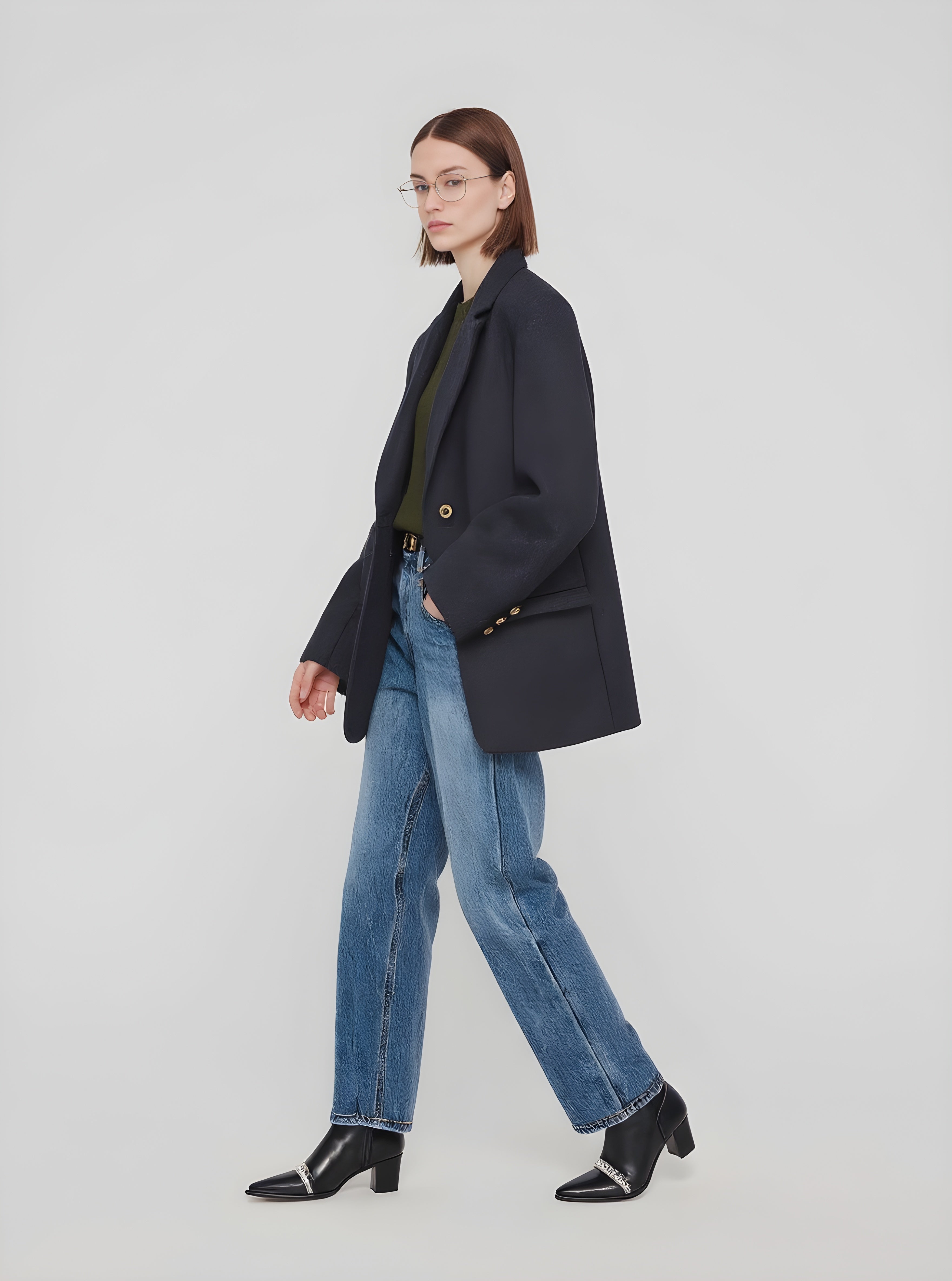 Women's Blazers Autumn Winter 2025 Elegant Classic Plain Long Sleeve Turn-down Collar Casual Blazers