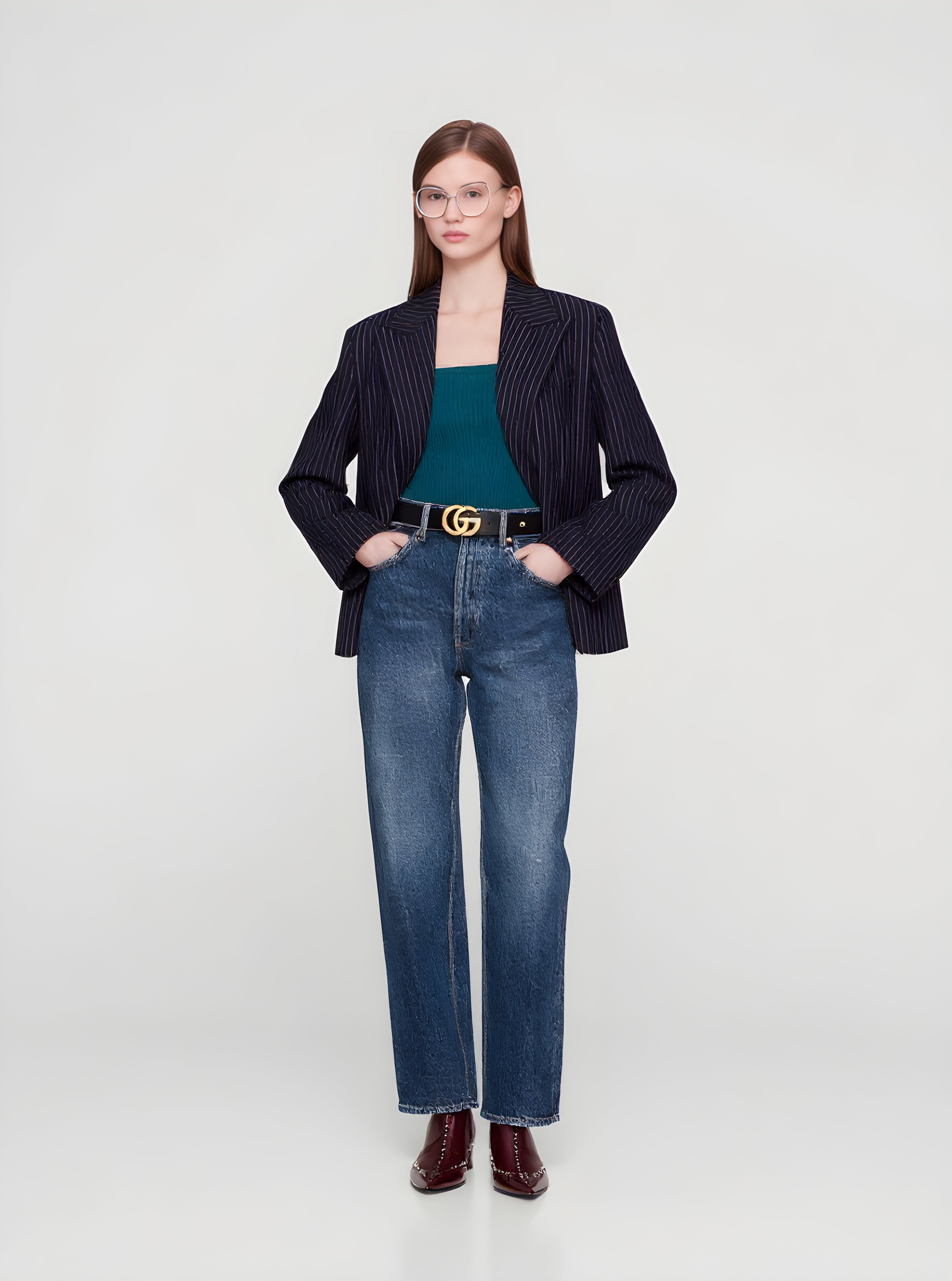 Women's Blazers Autumn Winter Fashion Daily 2025 Trendy Elegant Striped Long Sleeve Lapel Casual Blazers