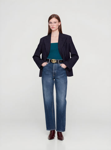 Women's Blazers Autumn Winter Fashion Daily 2025 Trendy Elegant Striped Long Sleeve Lapel Casual Blazers