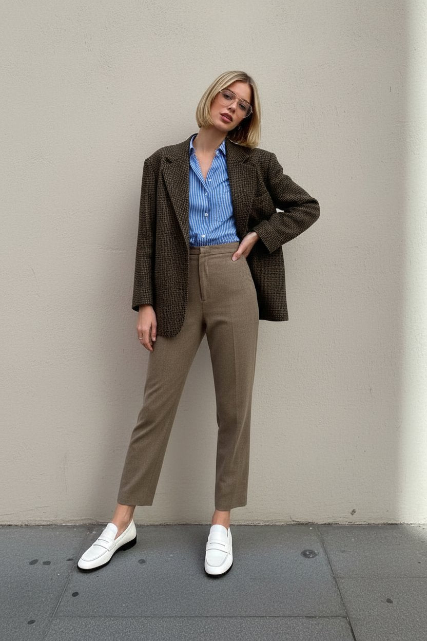 Loose Casual Autumn Winter Clothes Long Sleeve Straight Sleeve Suit Regular Length Top For Women Comfortable Fashion Outerwear