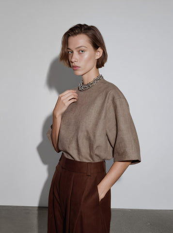 Autumn Classic Short Sleeve T-Shirt Casual Straight Sleeve Length Regular Women's Top Fashion Comfortable Breathable Tee