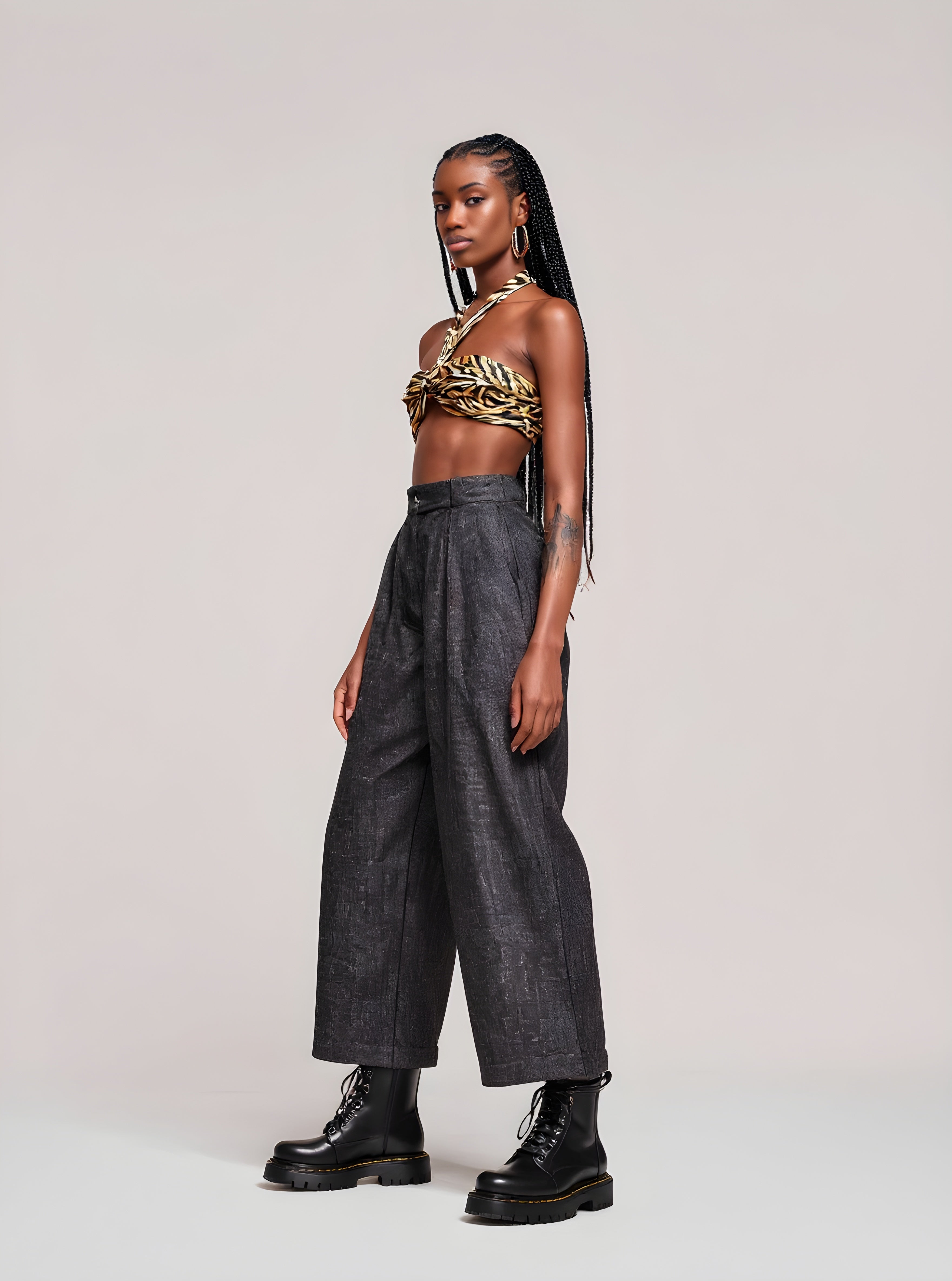 Women's Pants Summer Fashion Daily 2025 Elegant Chic Plain Sleeveless High Street Pants