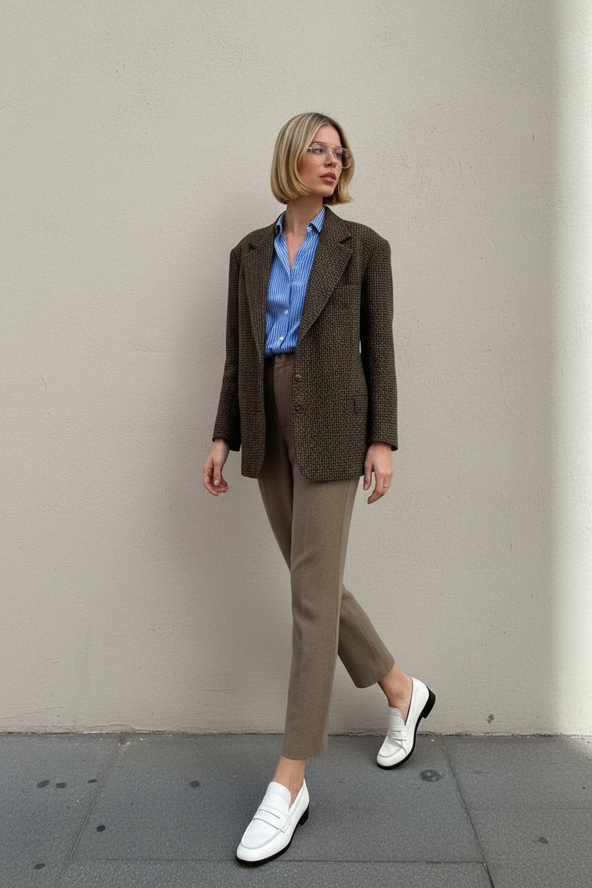 Loose Casual Autumn Winter Clothes Long Sleeve Straight Sleeve Suit Regular Length Top For Women Comfortable Fashion Outerwear