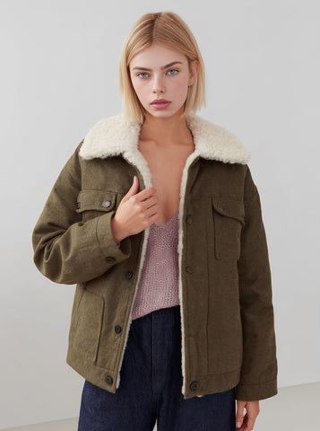 Casual Collared Winter Jacket Women's Topwear Fashion Style Flip Collar Outerwear for Cold Weather Seasons