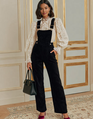 Autumn Casual Fitted Jumpsuit Women's Bottom Wear One-Piece Suit Comfortable Style No Collar