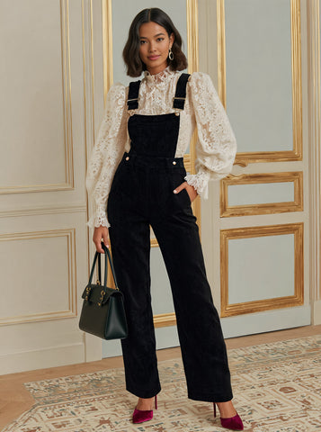 Autumn Casual Fitted Jumpsuit Women's Bottom Wear One-Piece Suit Comfortable Style No Collar