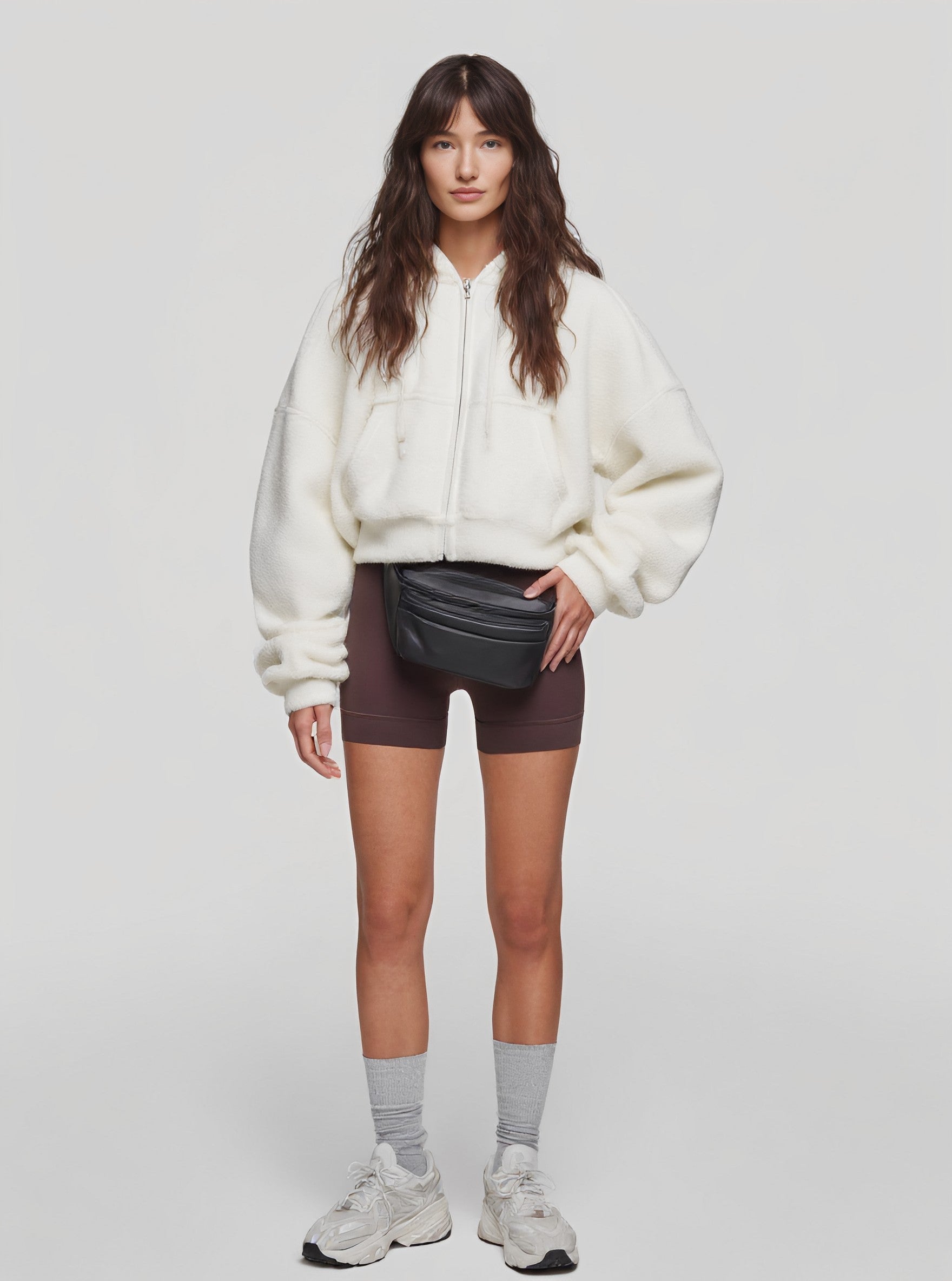 Autumn Winter Plush Coat Women's Casual Style Soft Jacket Comfortable Outerwear