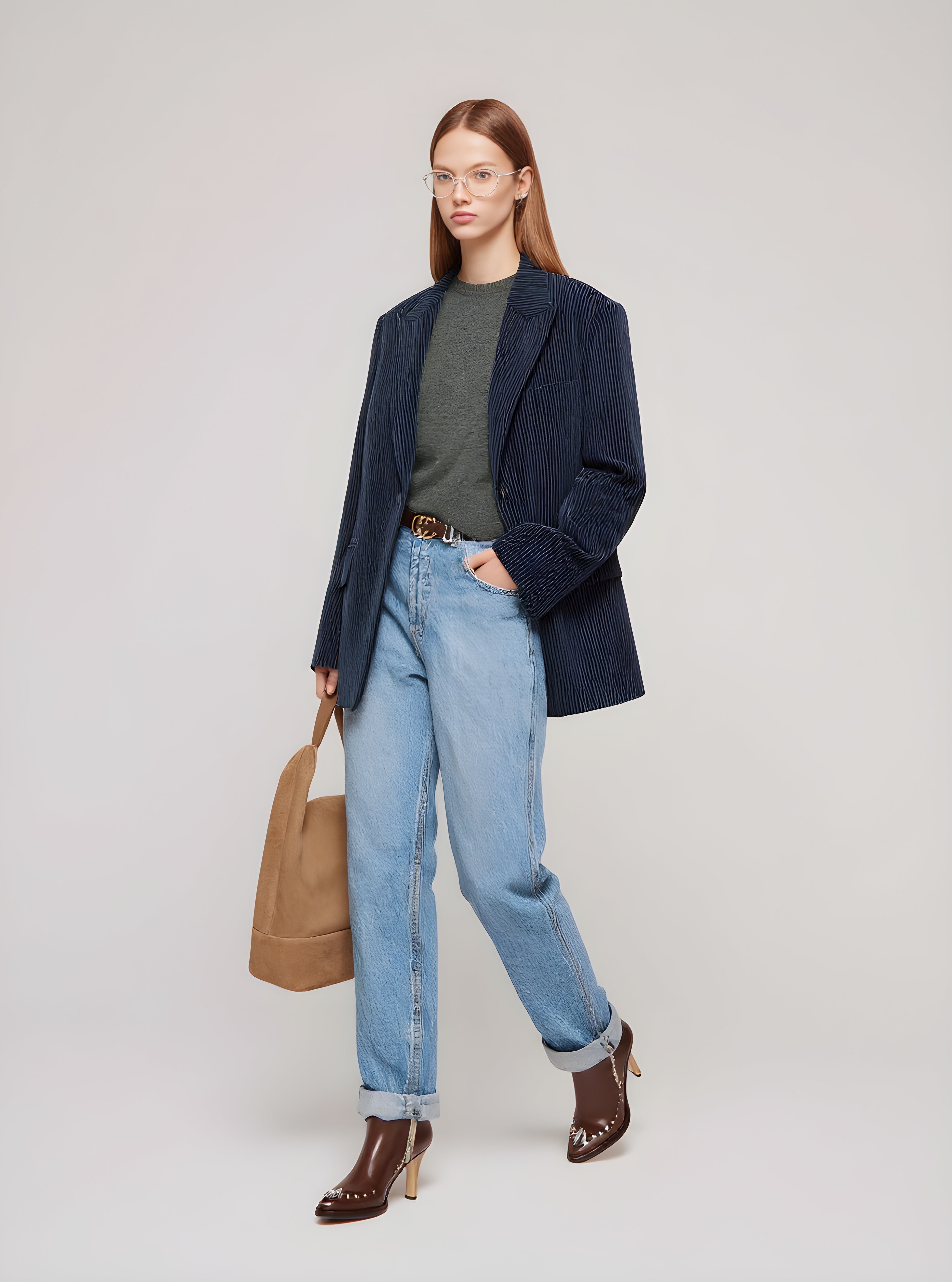 Women's Blazers Autumn Winter Fashion Daily 2025 Elegant Stylish Striped Long Sleeve Lapel Casual Blazers