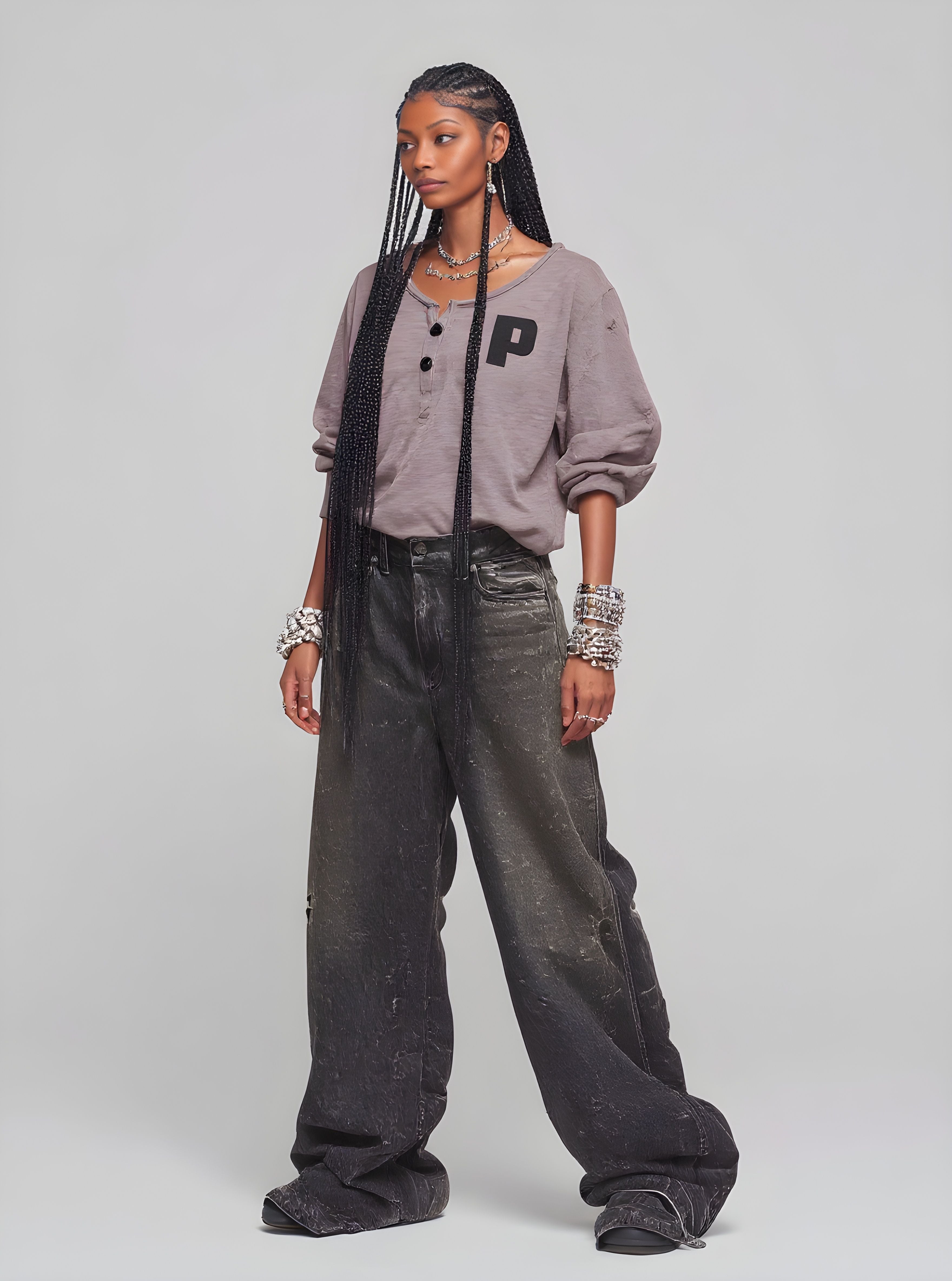 Women's T-Shirts Autumn Winter Fashion Daily 2025 Elegant Chic Letter Long Sleeve Round Neck Casual T-Shirts