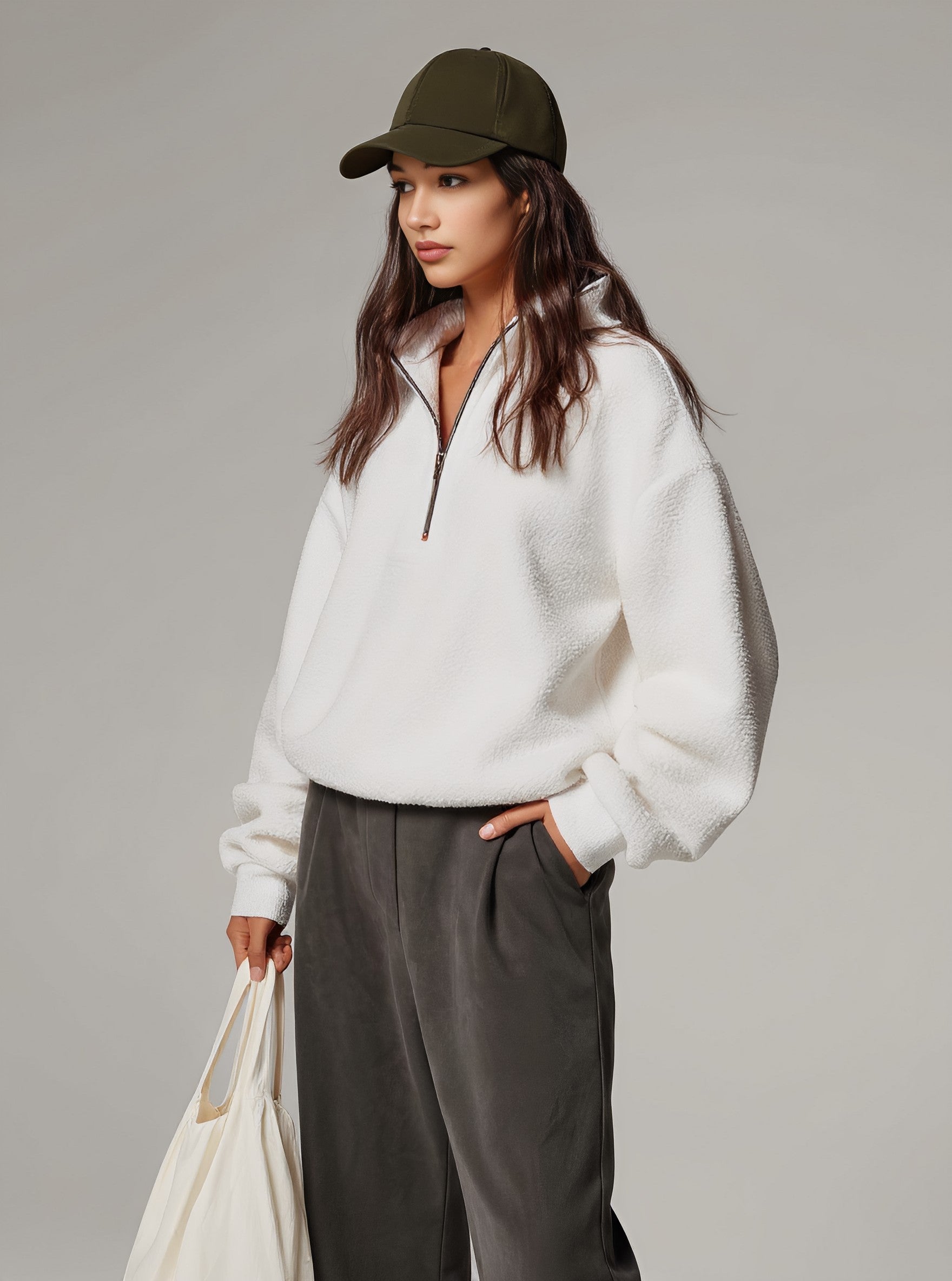 Autumn Winter Hoodie Casual Fit Straight Sleeve Style Women's Top Fashion Comfortable Streetwear