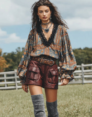 Spring Dress Autumn Casual Fit V-neck Regular Length Top Little Shirt Fashion Comfortable Women's Clothing