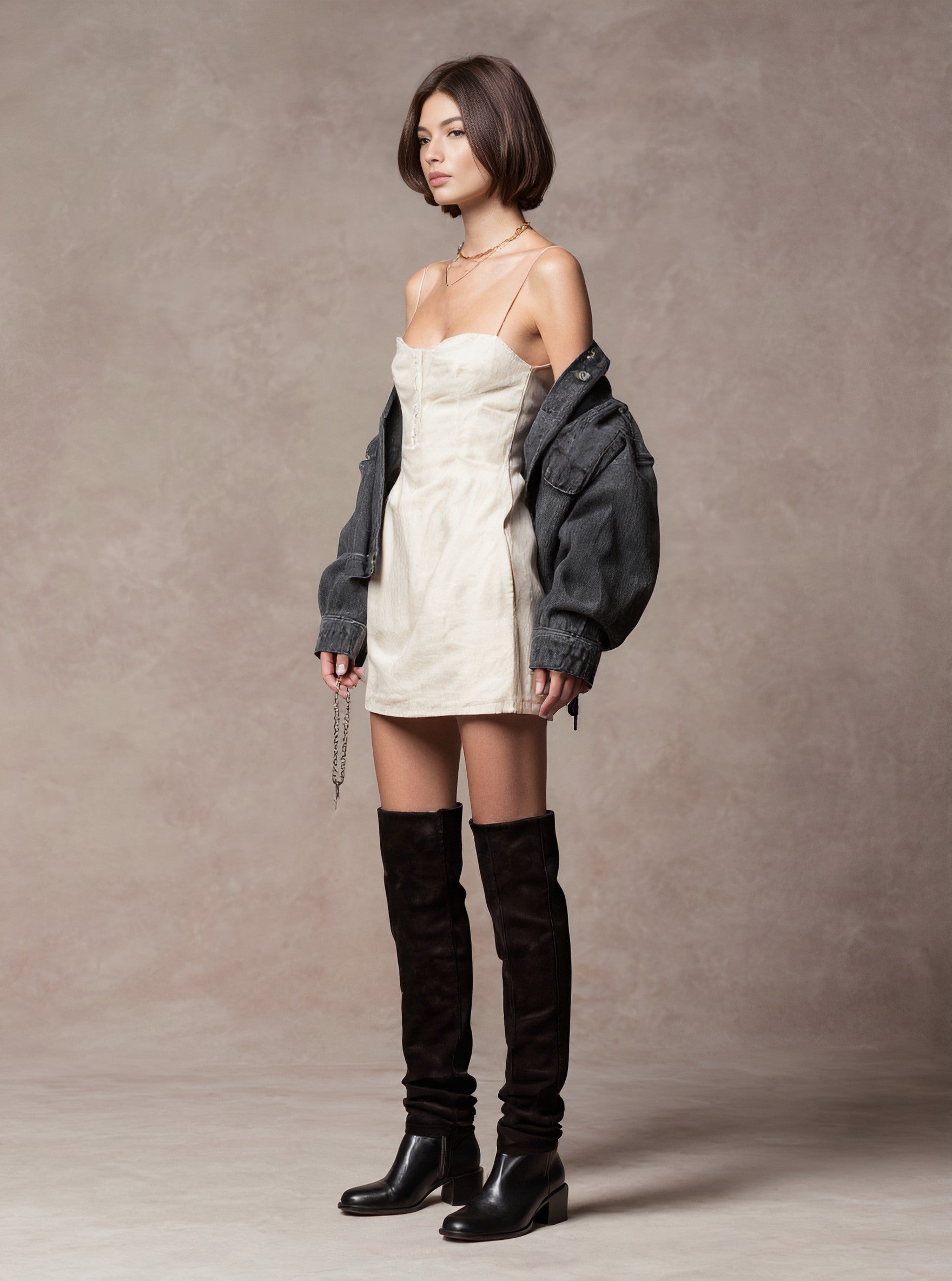 Casual Denim Jacket Autumn Style Women's Fashion Outerwear Casual Loose Fit Classic Blue Denim Coat For Ladies