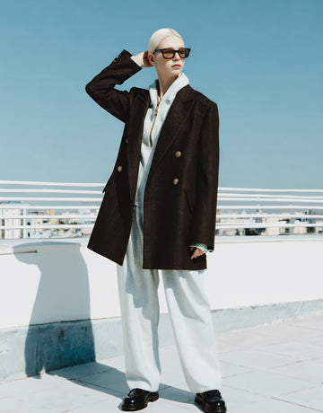 Autumn Casual Fit Long Sleeve Straight Tube Arm Women's Top Fashion Style Regular Length Classic Businesswear