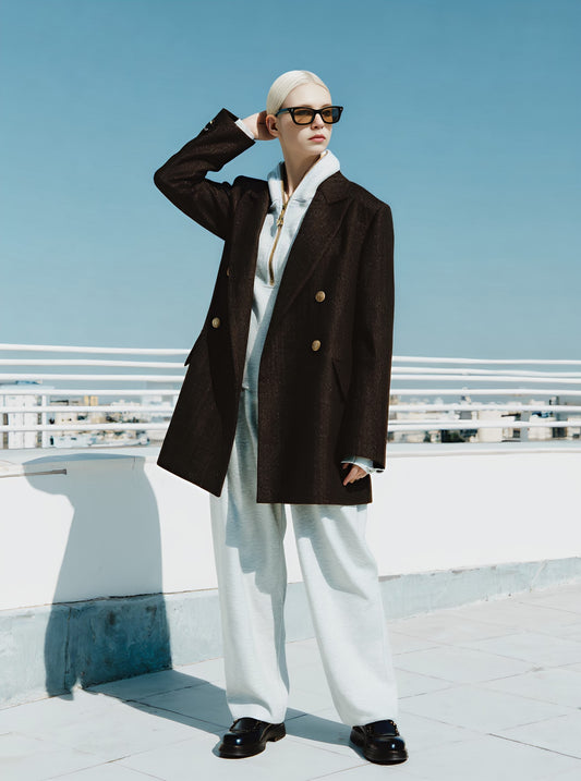 Autumn Casual Fit Long Sleeve Straight Tube Arm Women's Top Fashion Style Regular Length Classic Businesswear