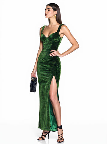 Summer Casual Dress Mid-Length A-Line Skirt Sweetheart Neck Fit Body Clothing Women's Fashion Dress Sleeveless Side Slit