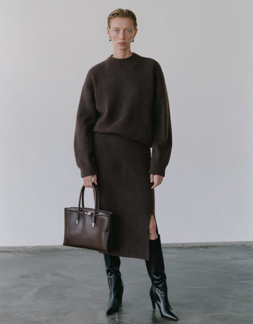 Casual Round Neck Winter Clothes Suit Skirt Set Comfortable Fashion Women's Outfit Combo For Autumn And Winter Seasons