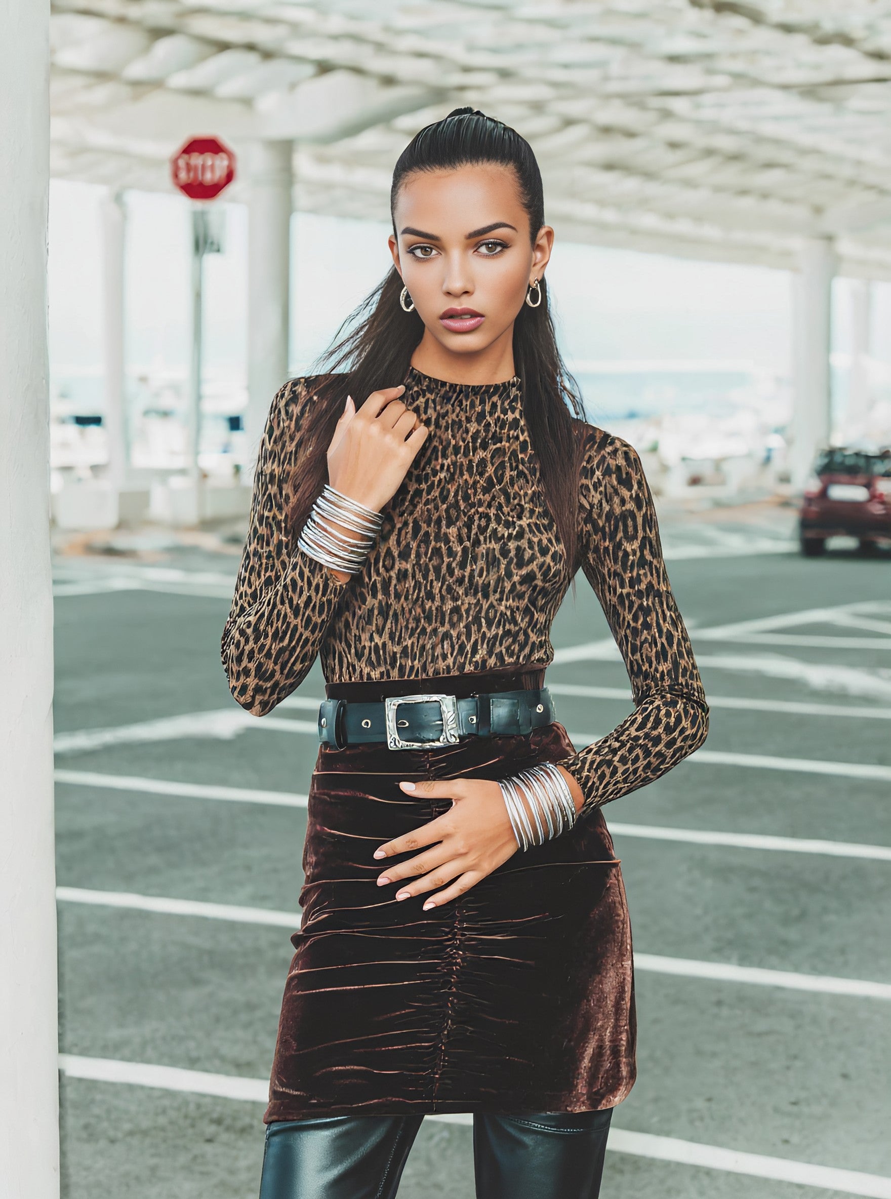 Retro Long Sleeve T-Shirt Autumn Winter Casual Clothes Straight Sleeve Length Regular Women's Top Fashion Streetwear