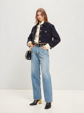 Women's Lightweight Jackets Autumn Winter 2025 Opulent Exquisite Plain Long Sleeve Lapel Casual Lightweight Jackets