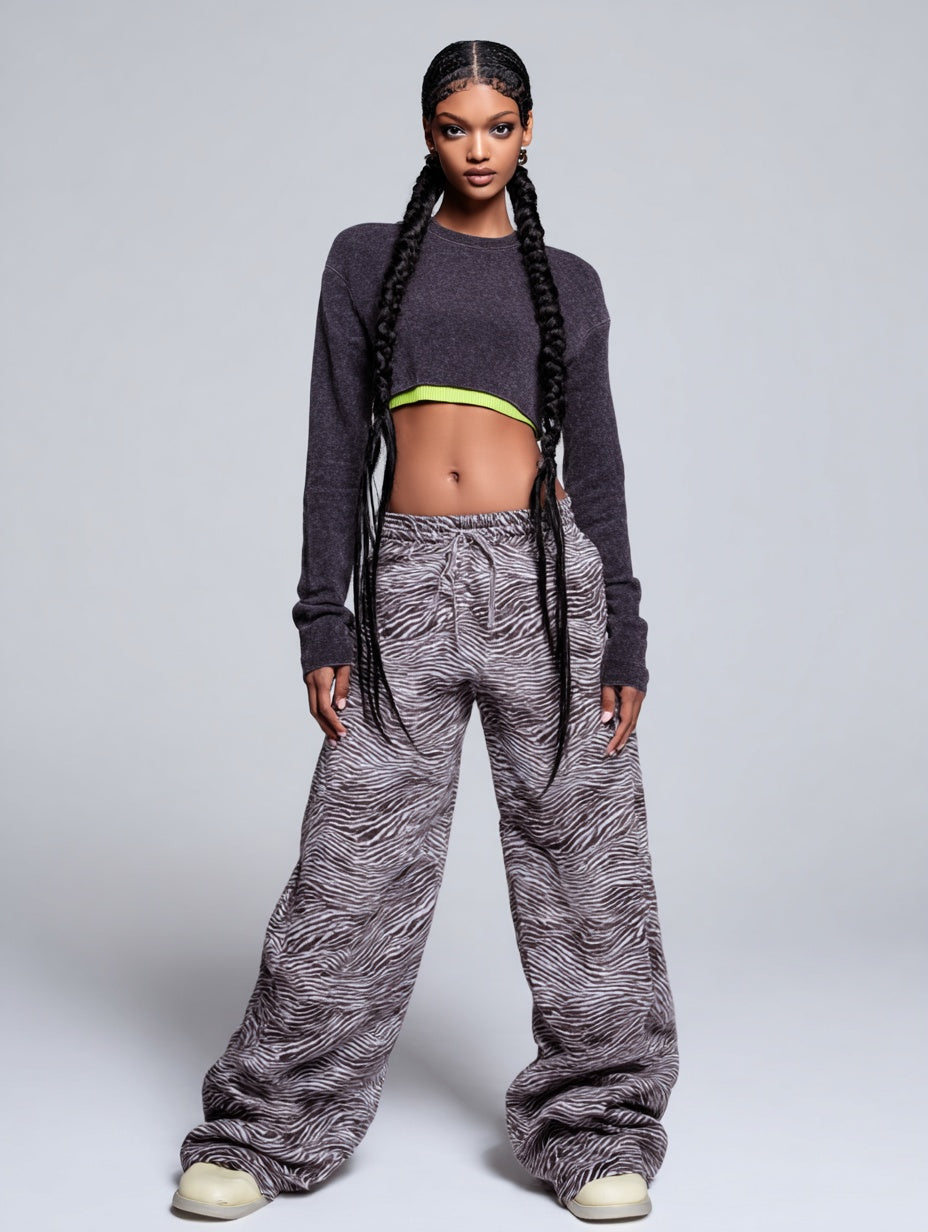 Women's Pants Autumn Winter Fashion Daily 2025 New Stylish Leopard Print Long Sleeve Full Length Casual Pants