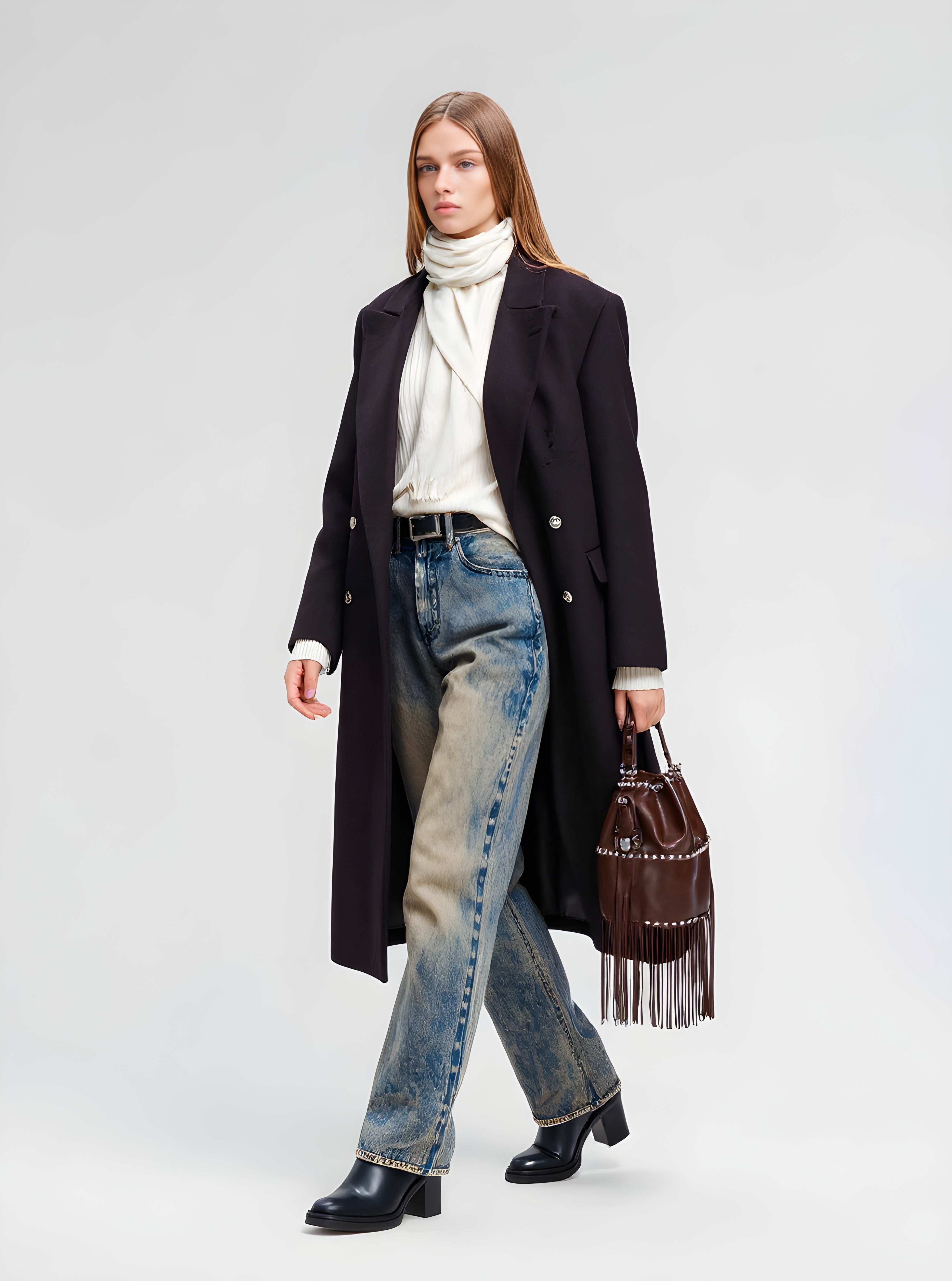 Women's Winter Jackets Autumn Winter Fashion Daily 2025 Cultural Elegant Plain Long Sleeve Lapel Casual Coats