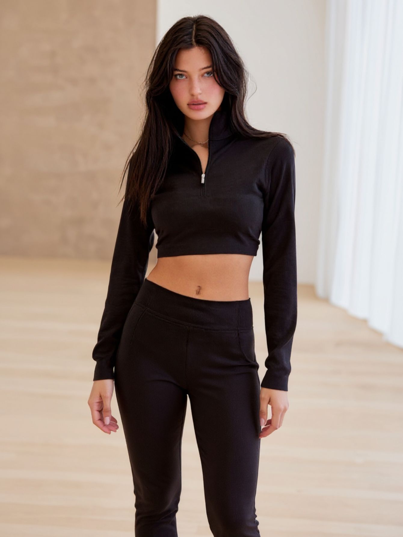 Women's 2025 Fashion Summer T-Shirts Long Sleeve Hooded Plain Pocket Daily Regular Fit T-Shirts