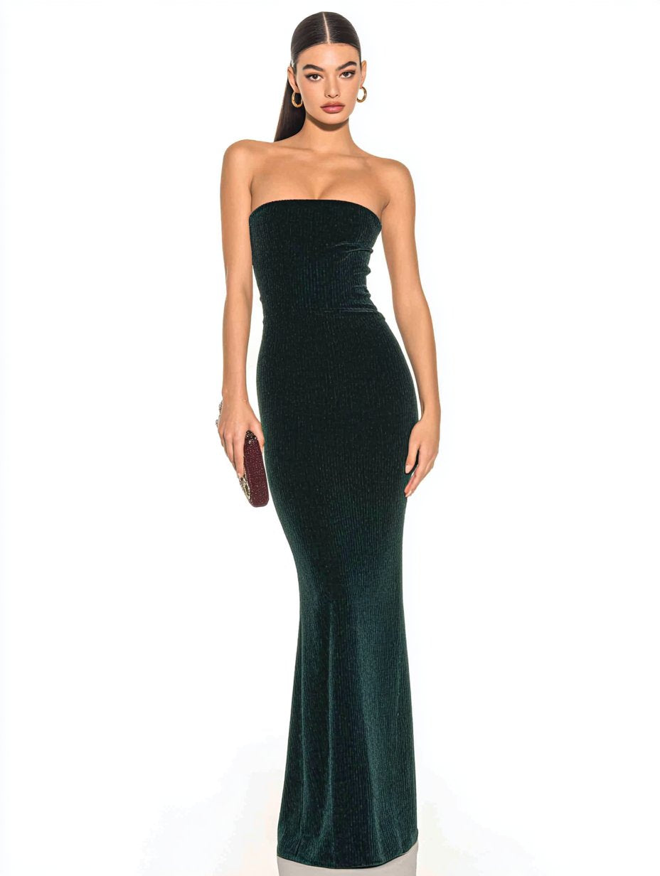 Fashionable Tight Summer Dress No Sleeve Floor-Length Skirt Style Elegant And Stylish Women's Clothing For The Summer Season