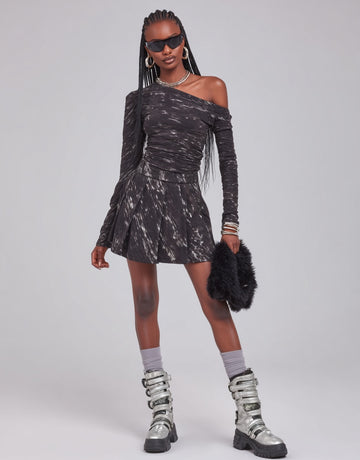 Women's Skirts Autumn Winter Fashion Daily 2025 Trendy Chic Printed Mini A-line High Street Skirts