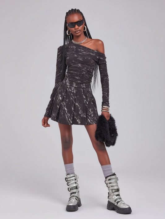 Women's Skirts Autumn Winter Fashion Daily 2025 Trendy Chic Printed Mini A-line High Street Skirts