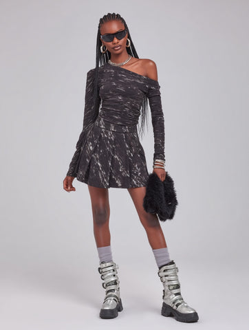 Women's Skirts Autumn Winter Fashion Daily 2025 Trendy Chic Printed Mini A-line High Street Skirts