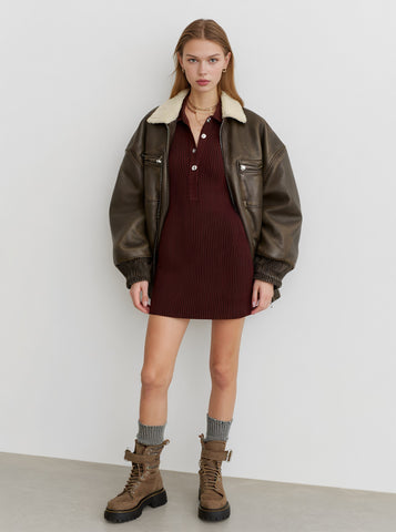 Women's Casual Leather Coat Winter Clothes Stylish Outerwear for Autumn And Winter Seasons