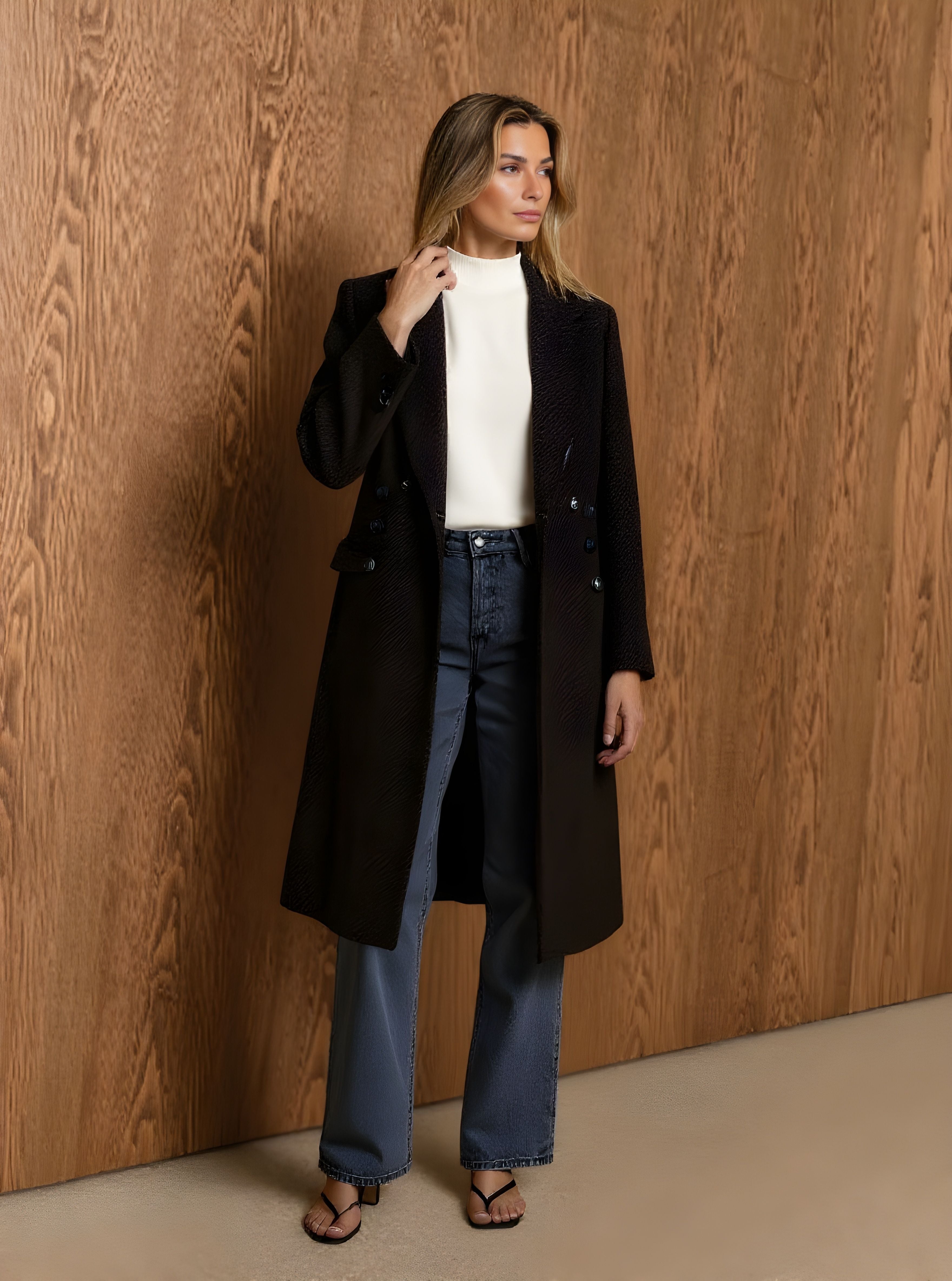 Casual Long Ultra-Long Woolen Coat Autumn Winter Clothes Women's Fashion Outerwear Classic Style Comfortable Fit Coat